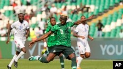 Dan wasan Najeriya, Victor Osimhen a karawar Najeriya da Equatorial Guinea