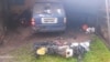 Sepeda motor di garasi LBH Papua yang dibakar orang tidak dikenal dalam aksi teror pada 9 Mei 2022. (Foto: LBH Papua)