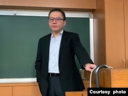 位于台北的台湾工业总会大陆组组长黄健群(照片提供：黄健群)