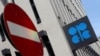 Símbolo da OPEP (OPEC em inglês) na sede da organização em Viena. (Foto de arquivo)