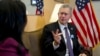 U.S. Ambassador to Uzbekistan Daniel Rosenblum in an exclusive interview with Voice of America's Navbahor Imamova, Tashkent, Uzbekistan, March 25, 2022 