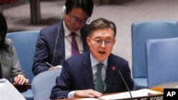황준국 유엔 주재 한국 대사.