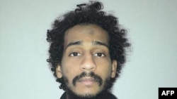 En esta foto de archivo tomada el 10 de febrero de 2018 y proporcionada por las Fuerzas Democráticas Sirias (SDF) se muestra al combatiente del grupo Estado Islámico El Shafee el-Sheikh.