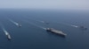 УСС Абрахам Линколн во Јапонското Море.