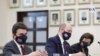 El enviado especial del Departamento de Estado de Estados Unidos para el Triángulo Norte, Ricardo Zúñiga, durante su visita a Guatemala, el 6 de abril de 2021. [Foto: Cortesía de la cancillería de Guatemala]