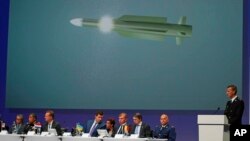 Wilbert Paulissen of the Joint Investigation Team (JIT) speaks on the preliminary results of the investigation into the shooting-down of Malaysia Airlines jetliner flight MH17 during a press conference in Nieuwegein, Netherlands, Sept. 28, 2016.