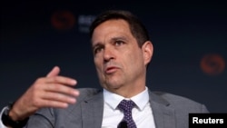 ARCHIVO - El presidente del Banco Central de Brasil, Roberto Campos Neto, habla en un evento en Nueva York, el 9 de noviembre de 2023.