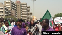 ABUJA: 'Yan kungiyar kwadago masu zanga zanga