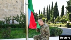 الهام علی‌اف رئیس جمهوری آذربایجان.