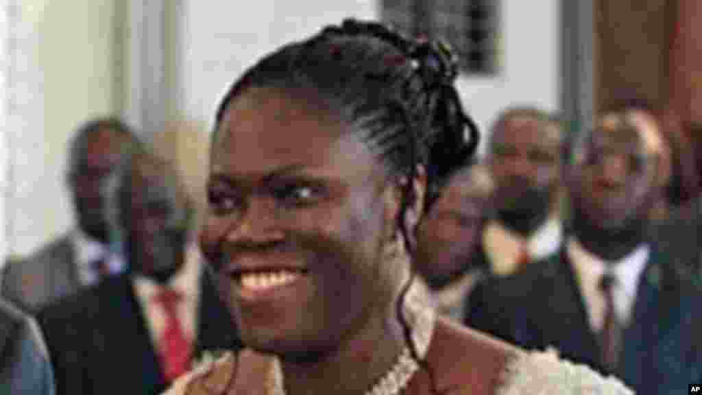 Simone Gbagbo épouse de Laurent Gbagbo.