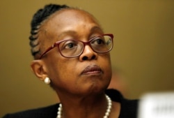 Matshidiso Moeti, Direktur Regional WHO untuk Afrika, menghadiri briefing di PBB di Jenewa, Swiss, 23 Mei 2018. (Foto: Reuters)
