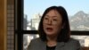 Oh Hye Son discussing her book "A Pyongyang Woman from London" at the Korea Press Center in Seoul, South Korea, on Feb. 3, 2023.