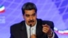 El presidente de Venezuela, Nicolás Maduro, habla durante una reunión con el presidente iraní, Ebrahim Raisi, en el Palacio de Miraflores, en Caracas, Venezuela, el 12 de junio de 2023.