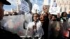 Somali nationals demonstrate outside Parliament in Cape Town against recent xenophobic attacks, (File photo).