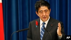 日本首相安倍晉三（資料照片）