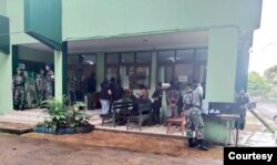 Suasana Pengadilan Militer III-19 Jayapura tempat persidangan berlangsung, 24 Januari 2023. (Foto Pale G)