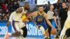  Stephen Curry (30) de Golden State dribble LeBron James (gauche) des Los Angeles Lakers, San Francisco, le 25 décembre 2024.