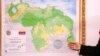 ARCHIVO - Esta imagen muestra el mapa de Esequibo, zona en disputa entre Venezuela y su vecino Guyana. La franja de tierra es administrada y controlada por Guyana, pero Venezuela la reclama como suya desde 2023.