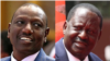 Raila, Ruto wahutubia mikutano ya mwisho ya kampeni kabla ya uchaguzi mkuu Jumanne