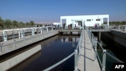 Le projet américain pour connecter les territoires palestiniens à un réseau hydrolique, à Jéricho, le 15 octobre 2017.