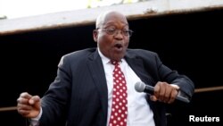 Jacob Zuma à Durban en Afrique du Sud le 8 juin 2018.