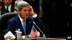 U.S. Secretary of State John Kerry attends the 1st Association of Southeast Asian Nations (ASEAN) - U.S. Summit in Bandar Seri Begawan, Brunei, Oct. 9, 2013.