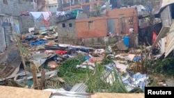 Umonakalo otshiywe nguCyclone Chido, in Mayotte
