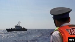 越南海防人員在巡邏南中國海 (資料圖片)