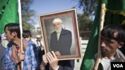 En Kabul miles de personas se han reunido para protestar por la muerte de Rabbani.