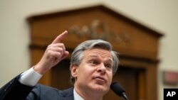 El director del FBI, Christopher Wray, hizo la acusación en un discurso en el Instituto Hudson, un centro de pensamiento político en Washington D.C. Foto de archivo.