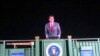 Bivši predsednik Ronald Regan drži govor kao hologram, na izložbi u predsedničkoj biblioteci Ronalda Regana, Simi Veli, Kalifornija. (Foto: AP/Amanda Lee Myers)