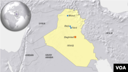 Mosul, Tikrit va Beyji shaharlari. Iroq. 