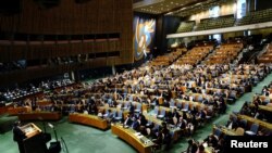 Majelis Umum PBB akan mengadakan pemungutan suara hari Kamis (7/4) soal keanggotaan Rusia di Dewan HAM (foto: dok).