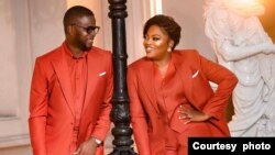 Abdulrasheed Bello (JJC Skillz) da Funke Akindele (Hoto: Instagram/Funke Akindele/PhotoKulture)