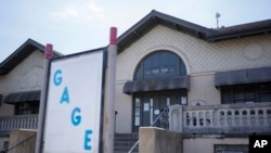 Vista de un albergue para migrantes, Gage Park, en Chicago, el 28 de marzo de 2024. 