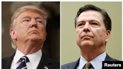 Presiden AS Donald Trump (kiri) memecat James Comey dari jabatan Direktur FBI hari Selasa (9/5) kemarin. (foto: ilustrasi).