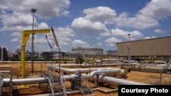 Pipelines criss-cross the Paloch oil field in South Sudan, where oil is the backbone of the economy. 