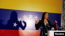 Maria Corina Machado, ganadora de la primaria presidencial de la oposición venezolana. 