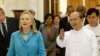 Clinton con Aung San Suu Kyi