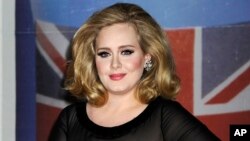Adele di acara Brit Awards. (Foto: Dok)