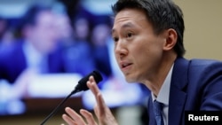 TikTok首席執行官周受資2023年3月23日出席美國國會眾議院能源與商務委員會聽證會。