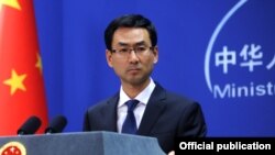 겅솽 중국 외교부 대변인.