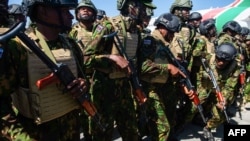 Kikosi cha tatu cha maafisa wa Kenya kikiwasili kwenye uwanja wa ndege wa Toussaint Louverture mjini Port-au=Prince, Januari 18, 2025. Picha ya AFP