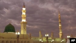 Mosquée du Prophète à Médine en Arabie Saoudite, 5 juillet 2013