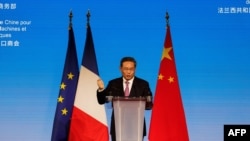 6月21日，李強在巴黎出席中法工商界晚餐會並致辭。