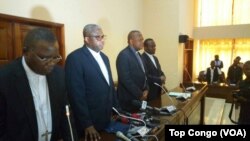 Ba episkopo ya Cenco (Conférence épiscopale nationale du Congo) na Kinshasa, 11 janvier 2017. (Top Congo/VOA)