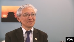 新当选为美国国籍宗教自由委员会主席的丹增多吉博士接受美国之音采访。(2018年6月13日)
