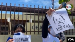 Exiliados nicaragüenses se han manifestado en las calles costarricenses desde 2018 para mostrar su oposición y denunciar los abusos de los que supuestamente han sido víctimas. [Foto: VOA/Armando Gómez].