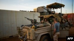 Des soldats hollandais de la Minusma dans leur base à Gao, 29 novembre 2017.