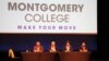 (From the left) Ben Bao, Dr. Alfred Munez, Joel Gershon, and Pin Phounam spoke at a panel discussion before the screening of First They Killed My Father at Montgomery College, Silver Spring, MD, October 20th, 2017. (Nem Sopheakpanha/ VOA Khmer)
